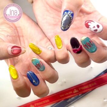つくばみらい市 白雪姫ネイル ディズニーネイル ネイルサロンプリンセス