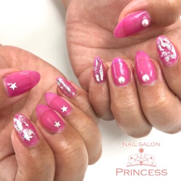 みらい平 ワンカラーネイル ネイルサロンプリンセス