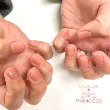 つくばみらい市　ヌーディーネイル　ネイルサロンプリンセス