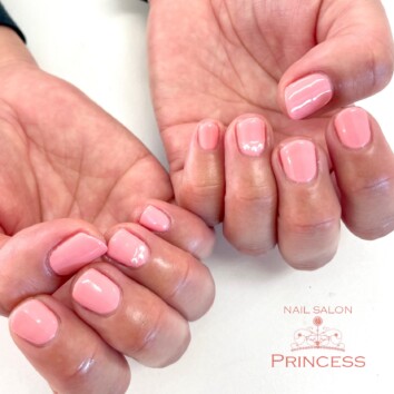 みらい平　ピンクネイル　ネイルサロンプリンセス