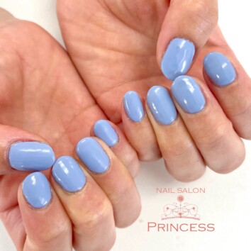 つくばみらい市　ブルーネイル　ネイルサロンプリンセス