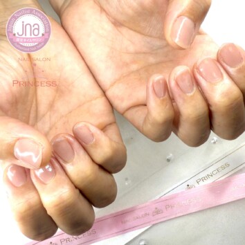つくばみらい市　ヌーディーネイル　ナチュラルネイル　ネイルサロンプリンセス