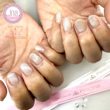 つくばみらい市　マグネットネイル　ワンカラーネイル　ネイルサロンプリンセス