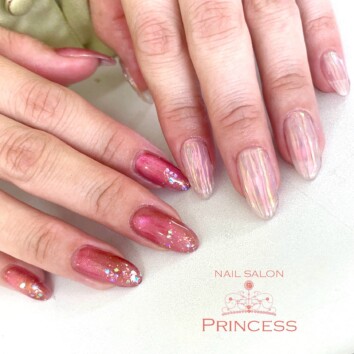 つくばみらい市　バカラネイル　マグネットネイル　ネイルサロンプリンセス