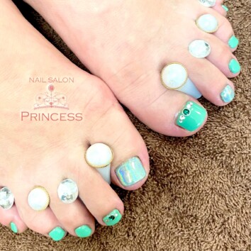 みらい平 ユニコーンネイル ネイルサロンプリンセス