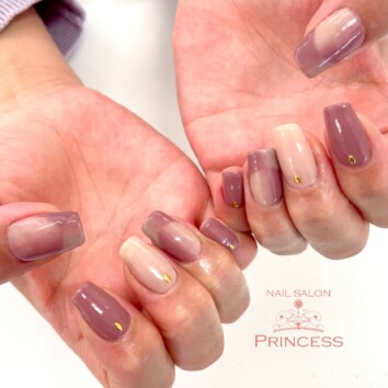 つくばみらい市　オンブレフレンチ　ネイルサロンプリンセス