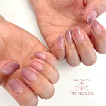 みらい平　グラデーションネイル　ネイルサロンプリンセス