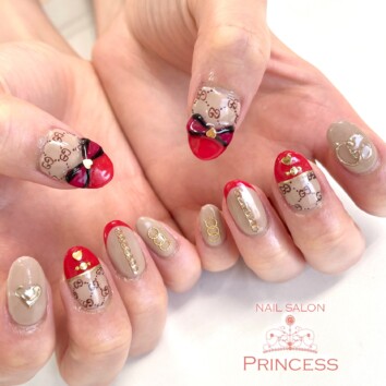 つくばみらい市　GUCCIネイル　ネイルサロンプリンセス