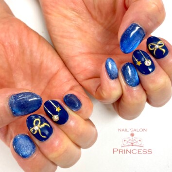 つくばみらい市　マグネットネイル　クリスマスネイル　ネイルサロンプリンセス