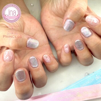 つくばみらい市 バカラネイル マグネットネイル オーロラネイル ネイルサロンプリンセス