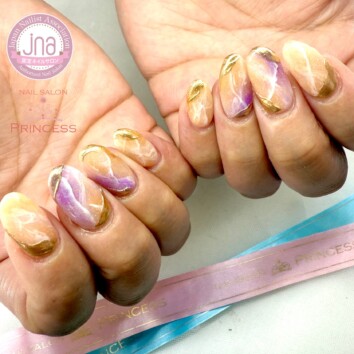 つくばみらい市　ニュアンスネイル　天然石ネイル　ネイルサロンプリンセス