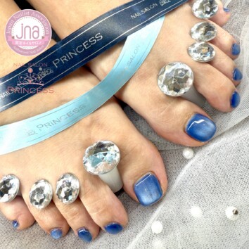 みらい平　フットネイル　マグネットネイル　ネイルサロンプリンセス