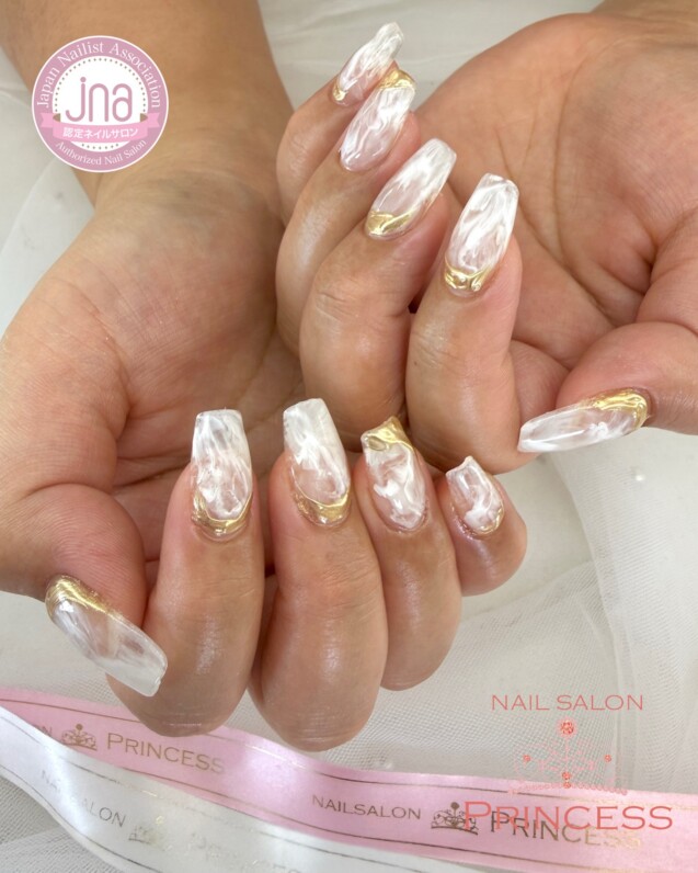 みらい平ネイルサロン　ニュアンスネイル　ニュアンスミラー　ネイルサロンプリンセス