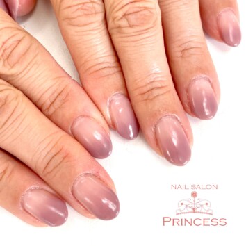 つくばみらい市　グラデーションネイル　ネイルサロンプリンセス