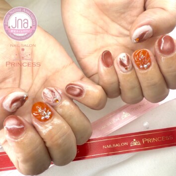 みらい平ネイルサロン 夏ネイル 人魚のしっぽネイル ネイルサロンプリンセス