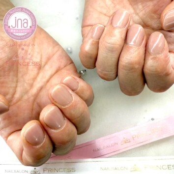 つくばみらい市ネイルサロン ワンカラーネイル ナチュラルネイル ネイルサロンプリンセス