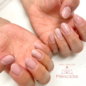 つくばみらい市　グラデーションネイル　ネイルサロンプリンセス